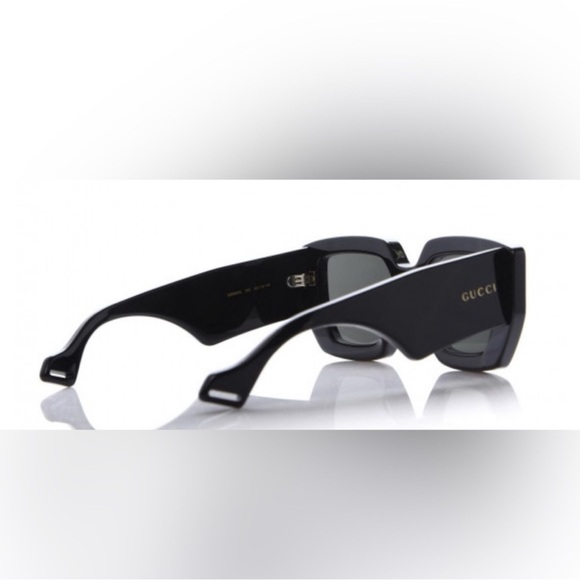 GUCCI Acetate Square Frame Sunglasses GG0630S Black - Picture 2 of 7